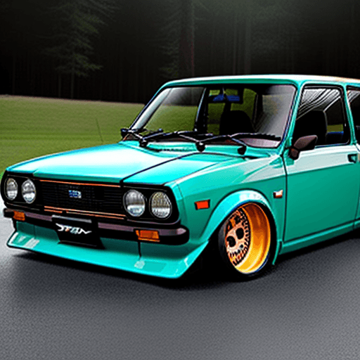 AI generated: Electric Datsun 510 conversion