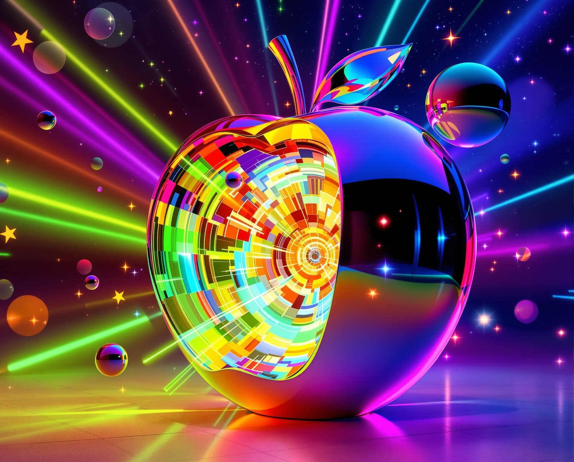 AI generated: Image is a full-length surreal abstract concept art sculpture, crazy zany, highly polished glowing a...