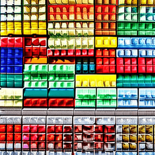 AI generated: delicate and delicate watercolor painting, 3-5 lego bricks separated laying down centered on white b...