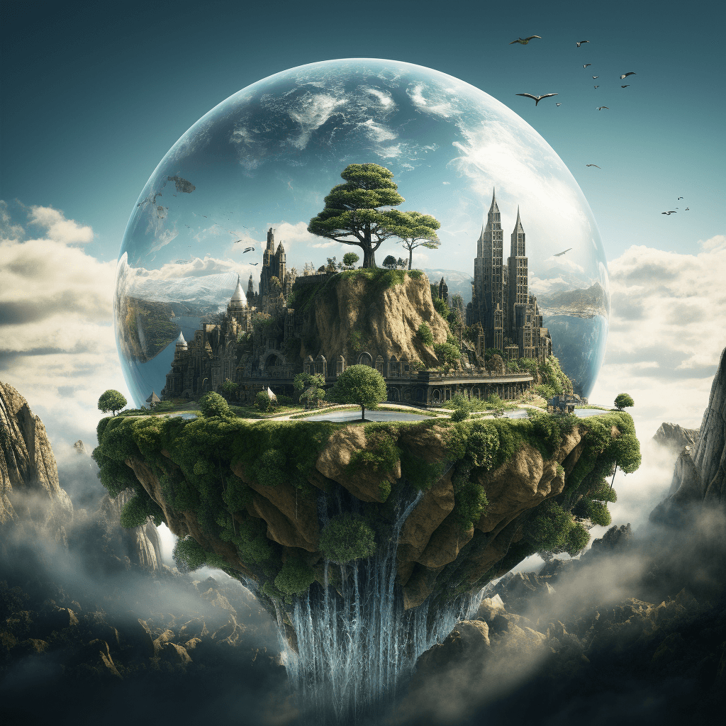 Midjourney prompt: Alternative Earth