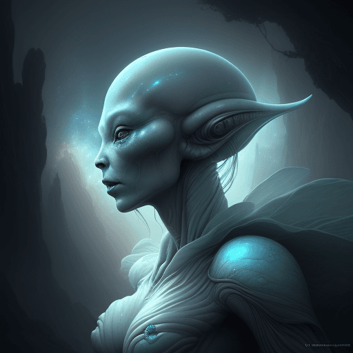 AI generated: ethereal fantasy concept art of an alien, ultra realistic, 8k rendered, magnificent, celestial, ethe...