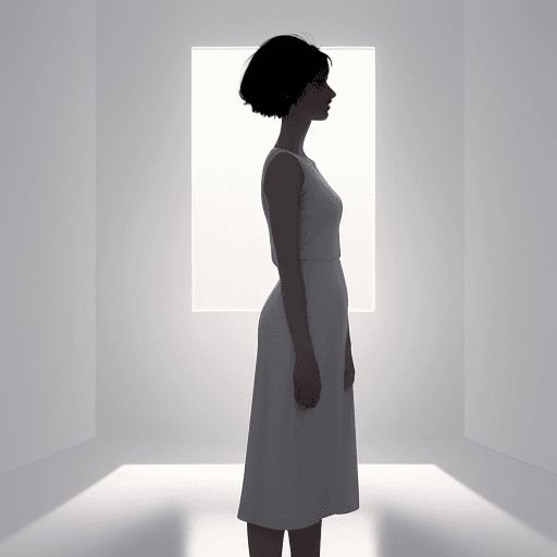 AI generated: digital illustration, contemporary, minimalist,wide, one subject, centered, wide angle, head-on, low...