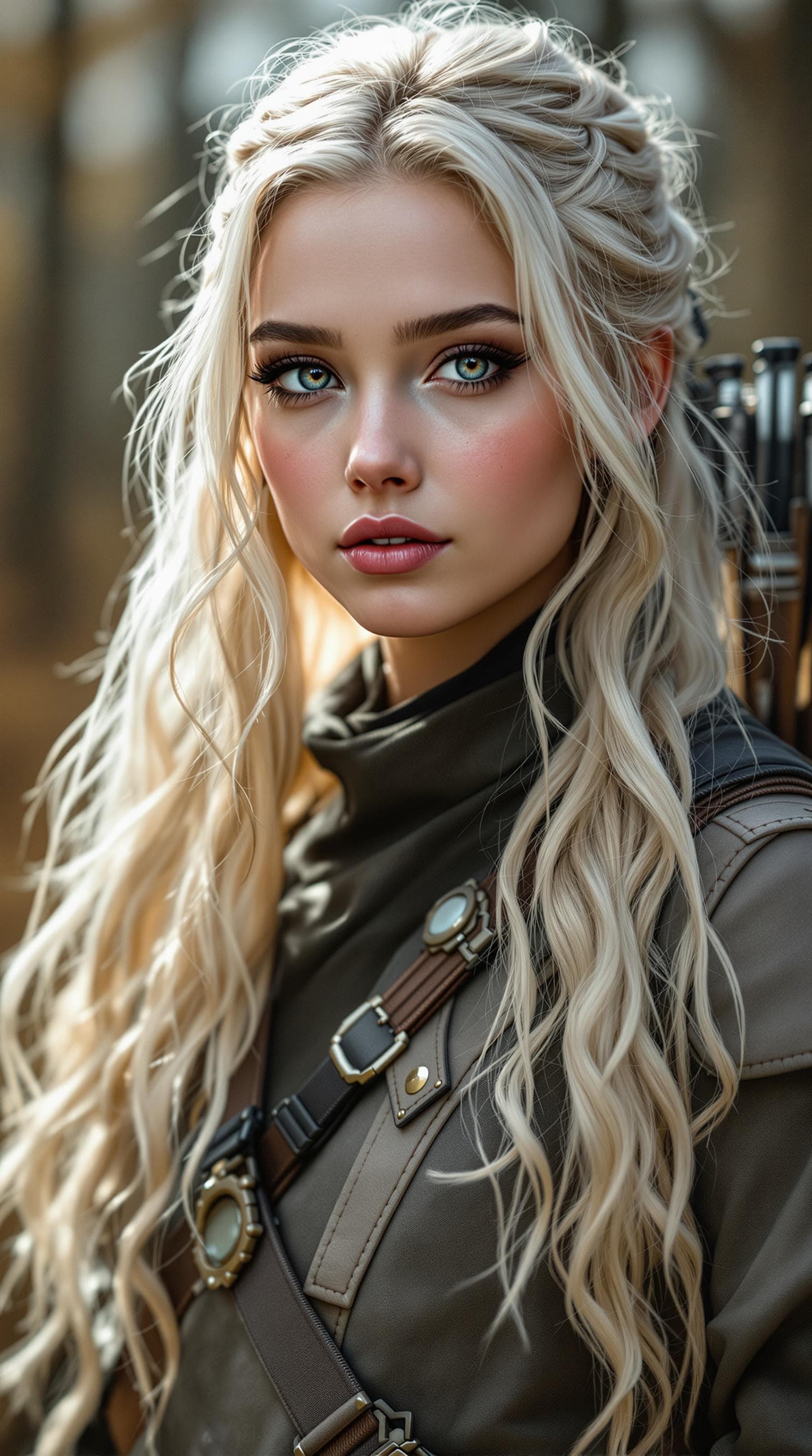 AI generated: a professional photo of a exceptionally of the most beautiful girl in the world, (age 16), Safiya (f...