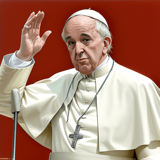 AI generated: Pope Francis in 80s Miami Style --ar 9:16