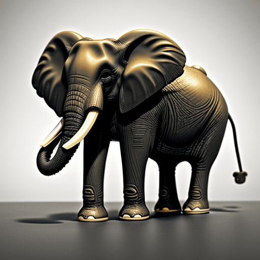 AI generated: elephant by skate