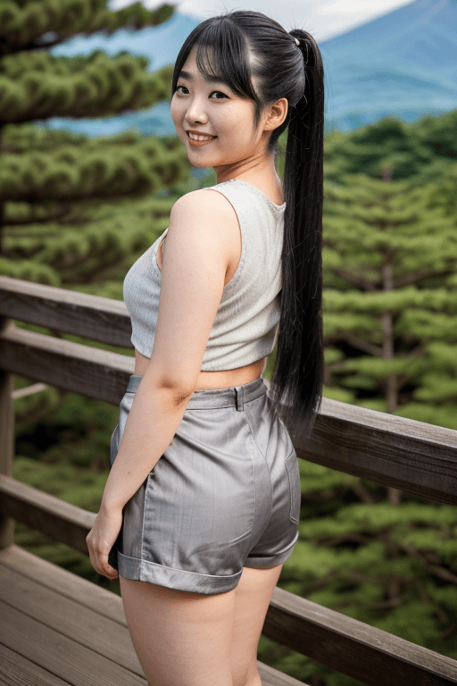 AI generated: Taken pictures with ultra wide lens camera, high angle shot, camera shot fullbody human object, vari...