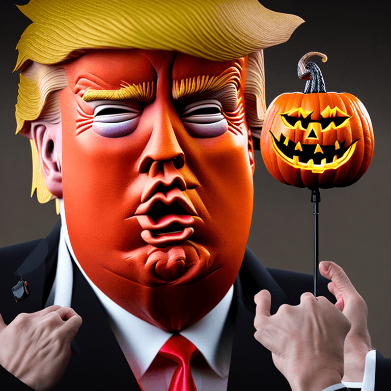AI generated: create an image the Donald Trump, in K'pop style, surreal HD photography, dramatic side lighting, in...