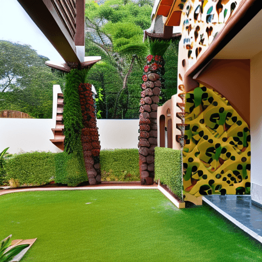 AI generated: Reimagine a Gaudi style building in a modern home in urban Bengaluru

