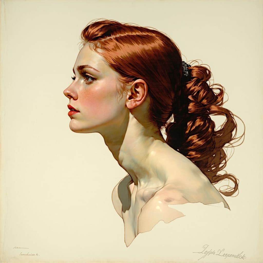 AI generated: inspired by the techniques of (((Joseph Christian Leyendecker))), featuring (bold brushwork) illustr...