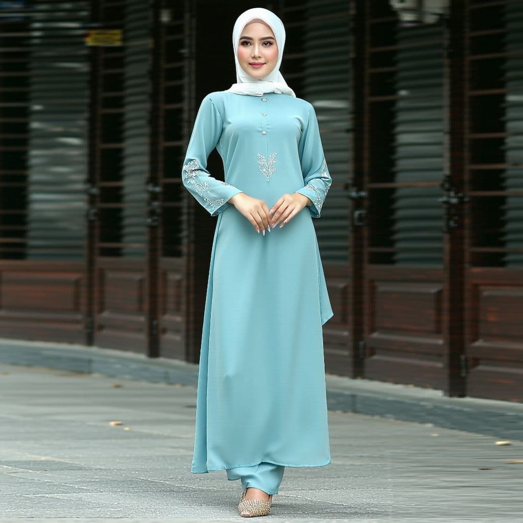 AI generated: A woman wearing Malaysian Baju Kurung