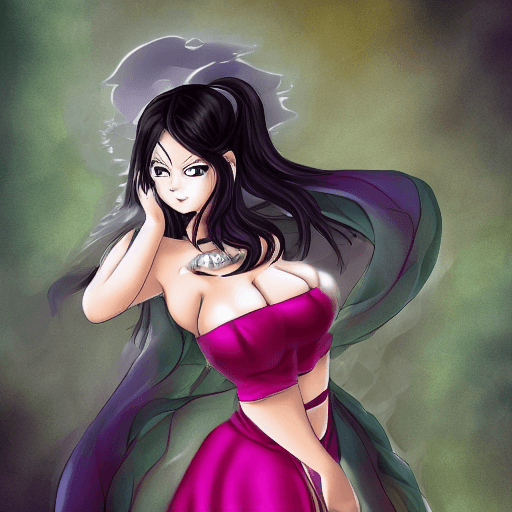 AI generated: <lora:Chichi_DBZ:0.5>, Chichi_DBZ, black_eyes, black_hair, hair_bun, big_breasts, jewelry, earrings,...