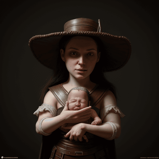 AI generated: elektra, adorable baby, render, rembrandt, cgsociety, artstation trending, highly detailed, fantasy,...