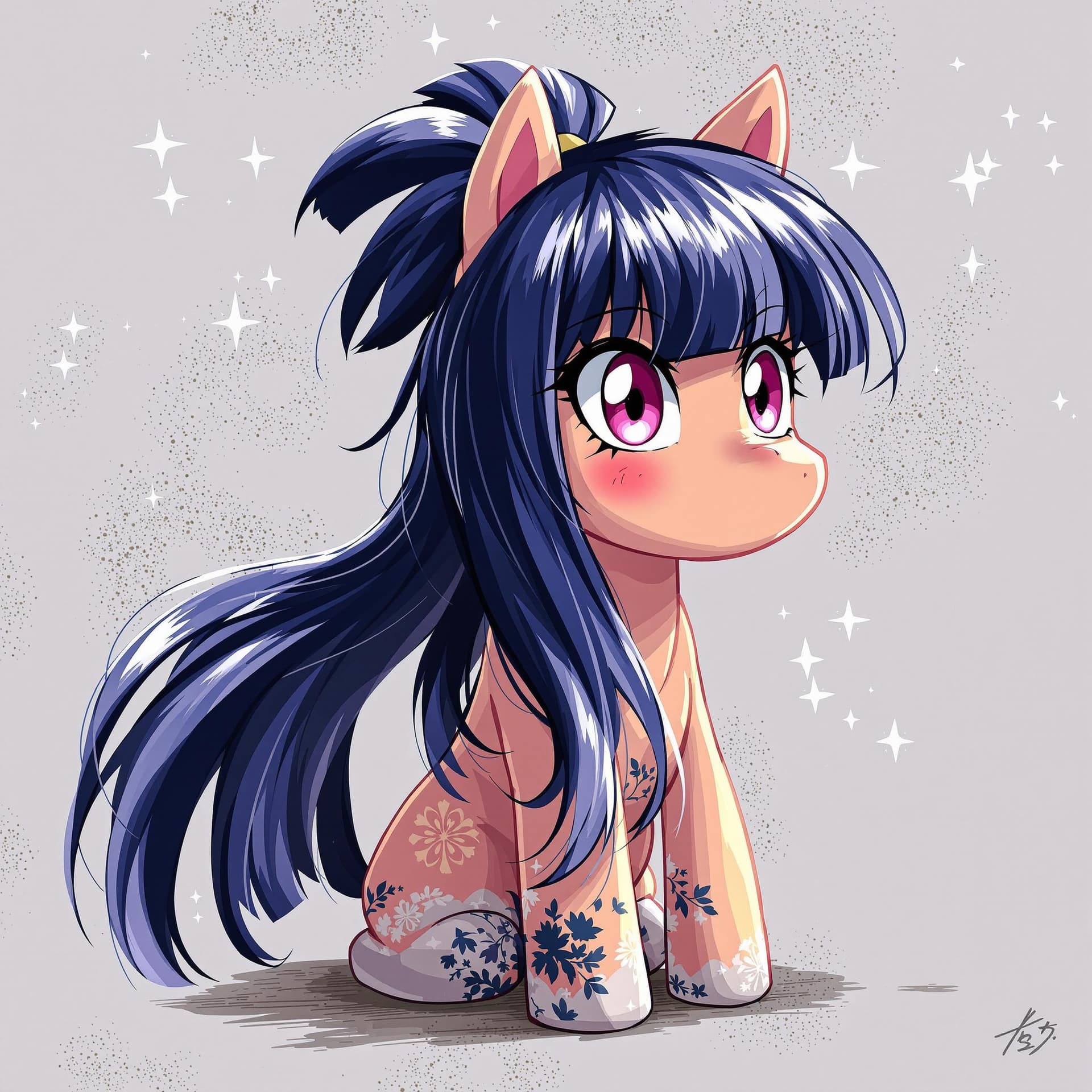 AI generated: pony art style, hinata hyuga