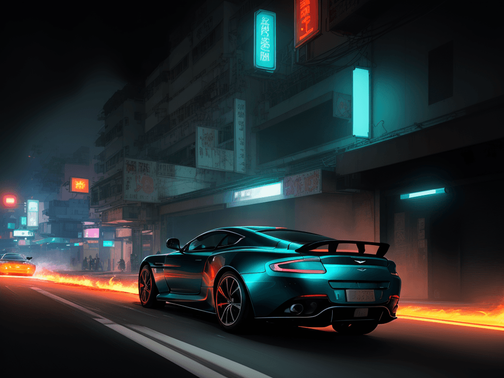 AI generated: low angle shot, ultra wide angle shot, rotating camera, Very Very Beautiful futuristic Photograph of...