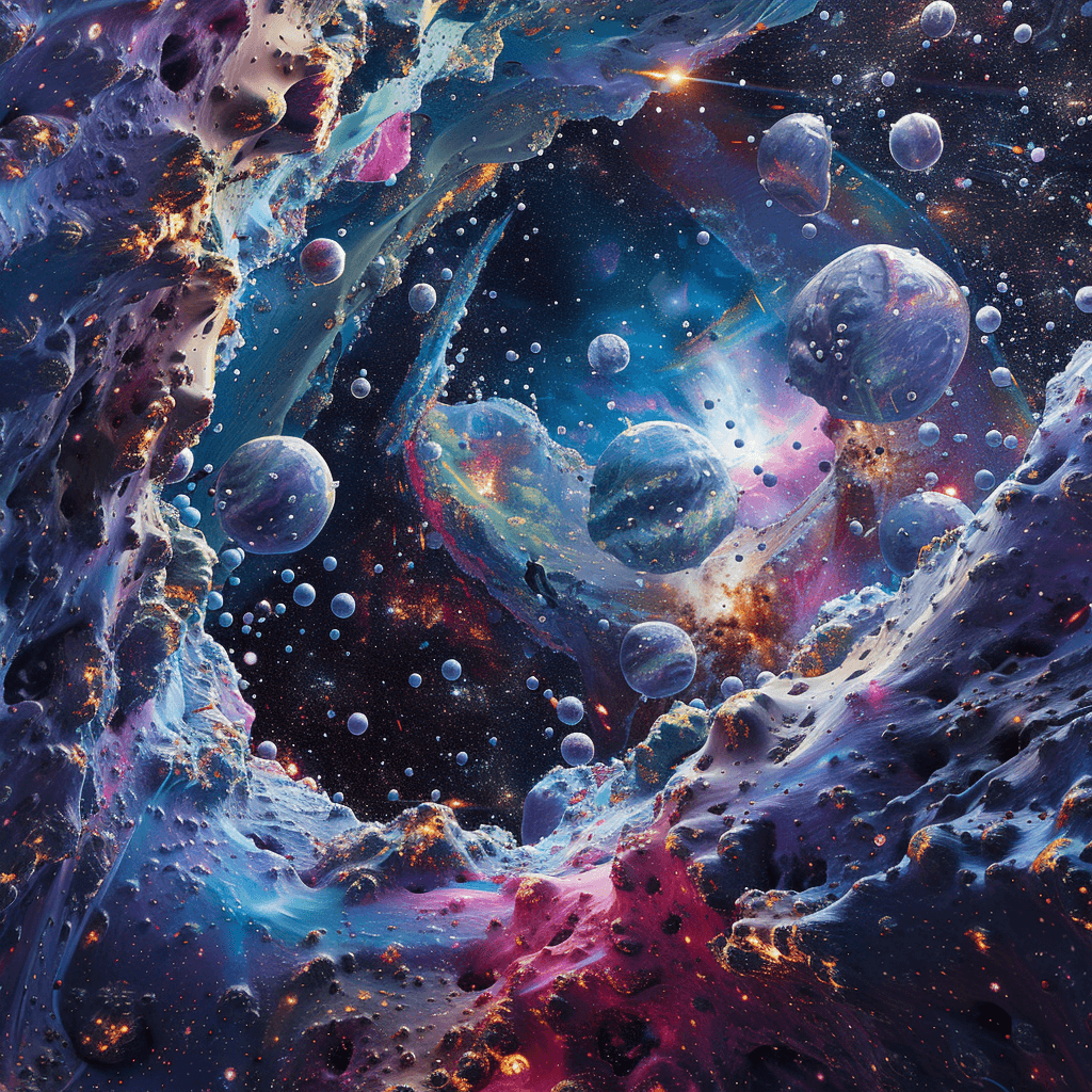 AI generated: Amidst the silent ballet of drifting asteroids, a space probe discovers an anomaly-a rift in space-t...