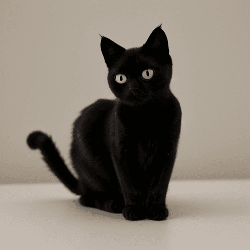 AI generated: Black cat 