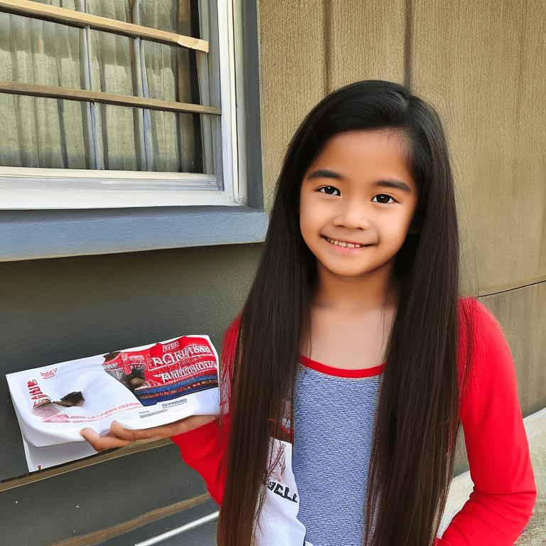 AI generated: 13-year-old girl, 5'1' tall, 105 pounds, blended Filipino facial features, red Converse Chuck Taylor...