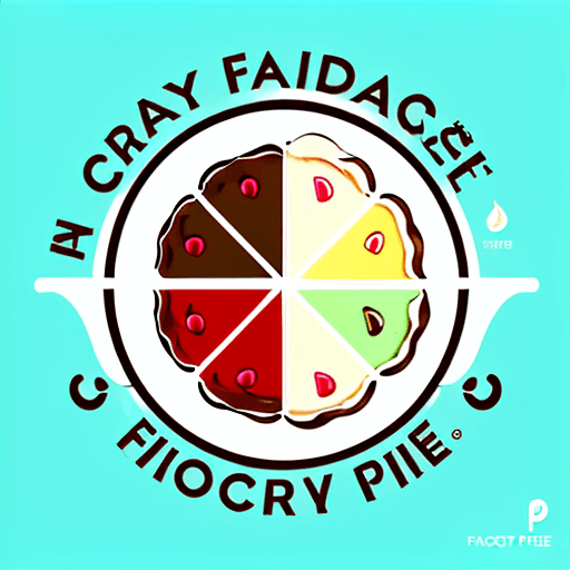AI generated: logo for a cake and pie factory with a modern, minimalist style, using vibrant colors and images of ...