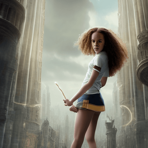 AI generated: Hermione granger with small waist legs wide open showing pussy, no clothes, big boobs, big ass, big ...