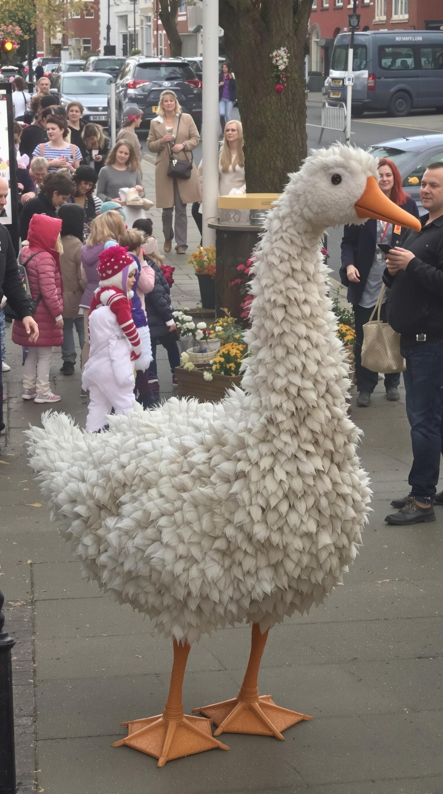 AI generated: As I did walk by Hampstead Fair I came upon Mother Goose So I turned her loose But she was screaming