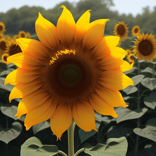 AI generated: sun flower