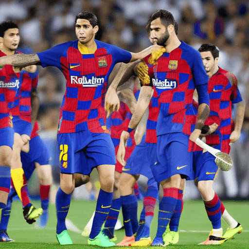AI generated: combination between real madrid cf and fc barcelona
