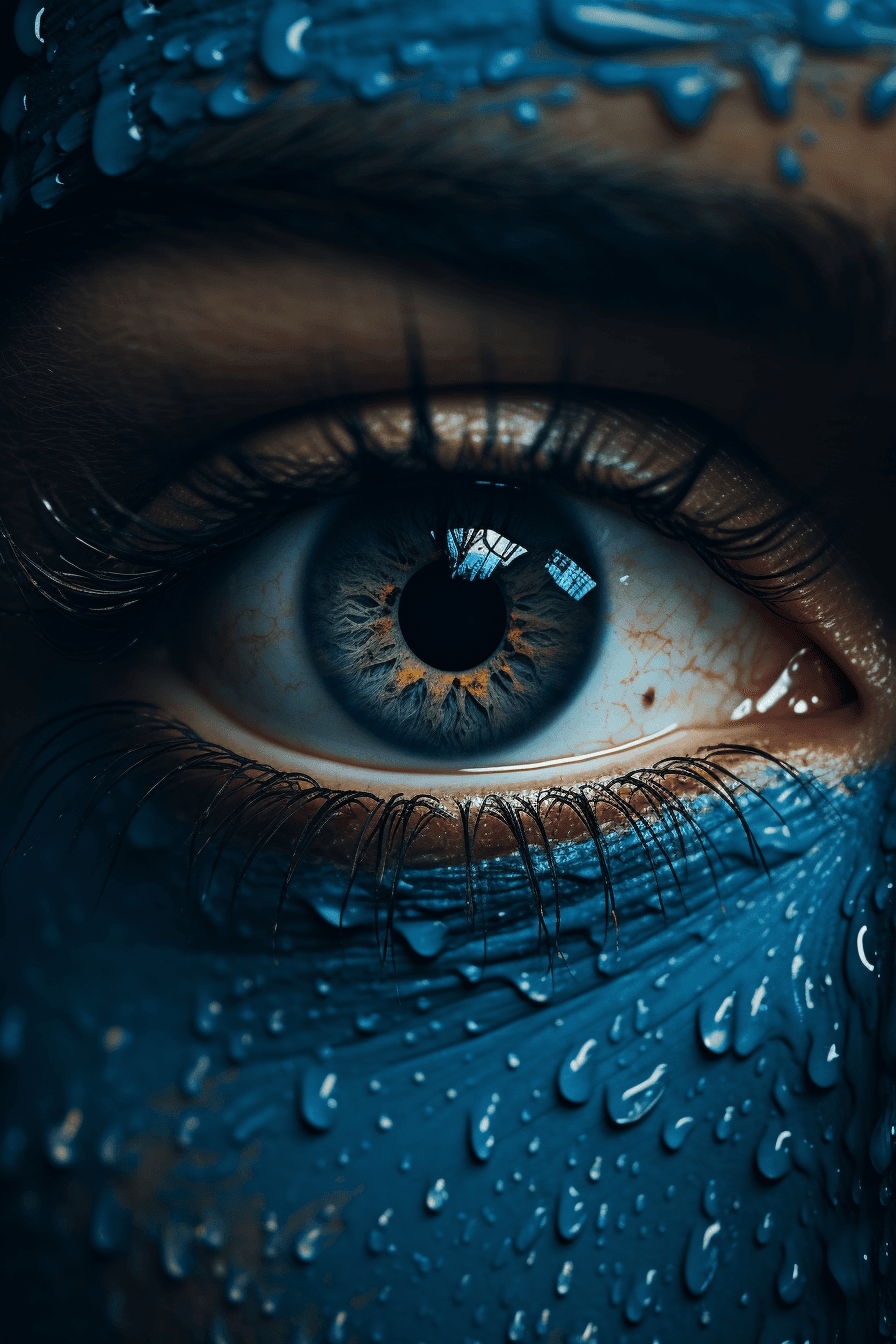 AI generated: I am over you. Then my eyes meet yours once more, and I fall in love, dslr, cinematic, fashion photo...