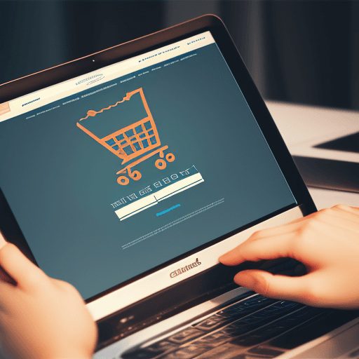 AI generated:  e-commerce website for electronics, clear text , 