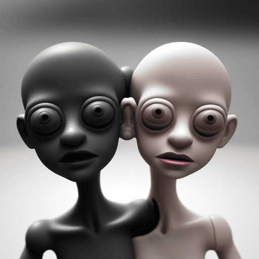 AI generated: (((2 heads) )), duplicate, blurry, abstract, disfigured, deformed, cartoon, animated, toy, figure, f...