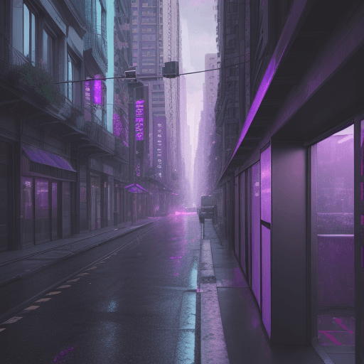 AI generated: Hyper realistic ambient, city  lofi color drop , realistic art , purple, black, 8k, photo realistic,...