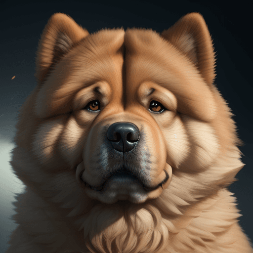 AI generated: Chow Chow, dog, perfect face, perfect eyes, highly detailed, comprehensive cinematic, digital painti...