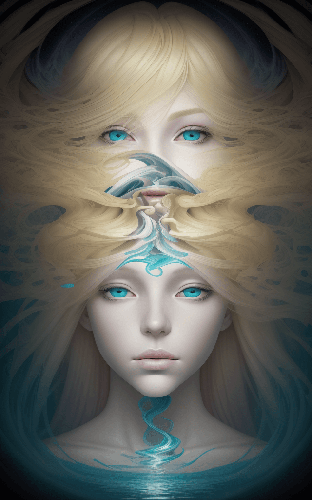 AI generated: Embark on a journey through the enigmatic landscapes of the mind with "Blonde Reverie: A Dream Withi...