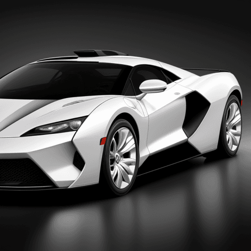 AI generated: new modern car year 3050