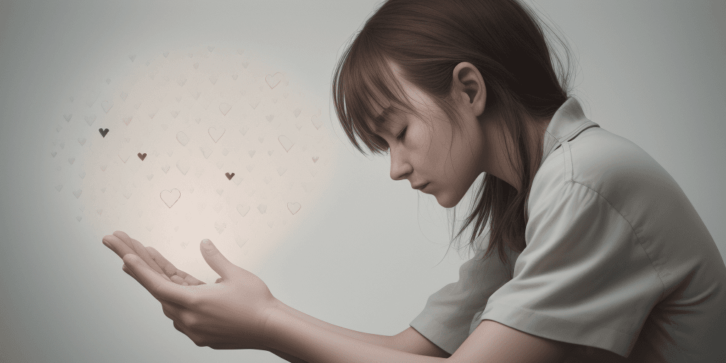 AI generated: a person with a lot of empathy, thoughtfulness