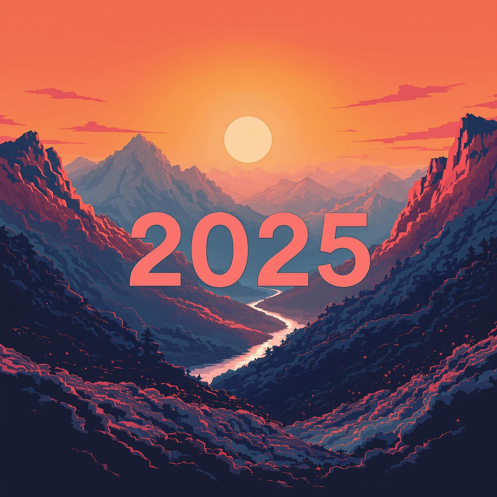 AI generated: generate an image of 2025
