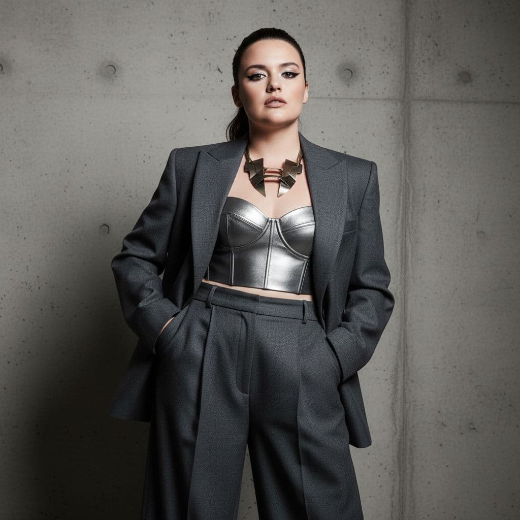 AI generated: fashion editorial photograph, woman, shot on a Canon EOS 5D Mark IV --chaos 75 --ar 1:2 --profile rs...