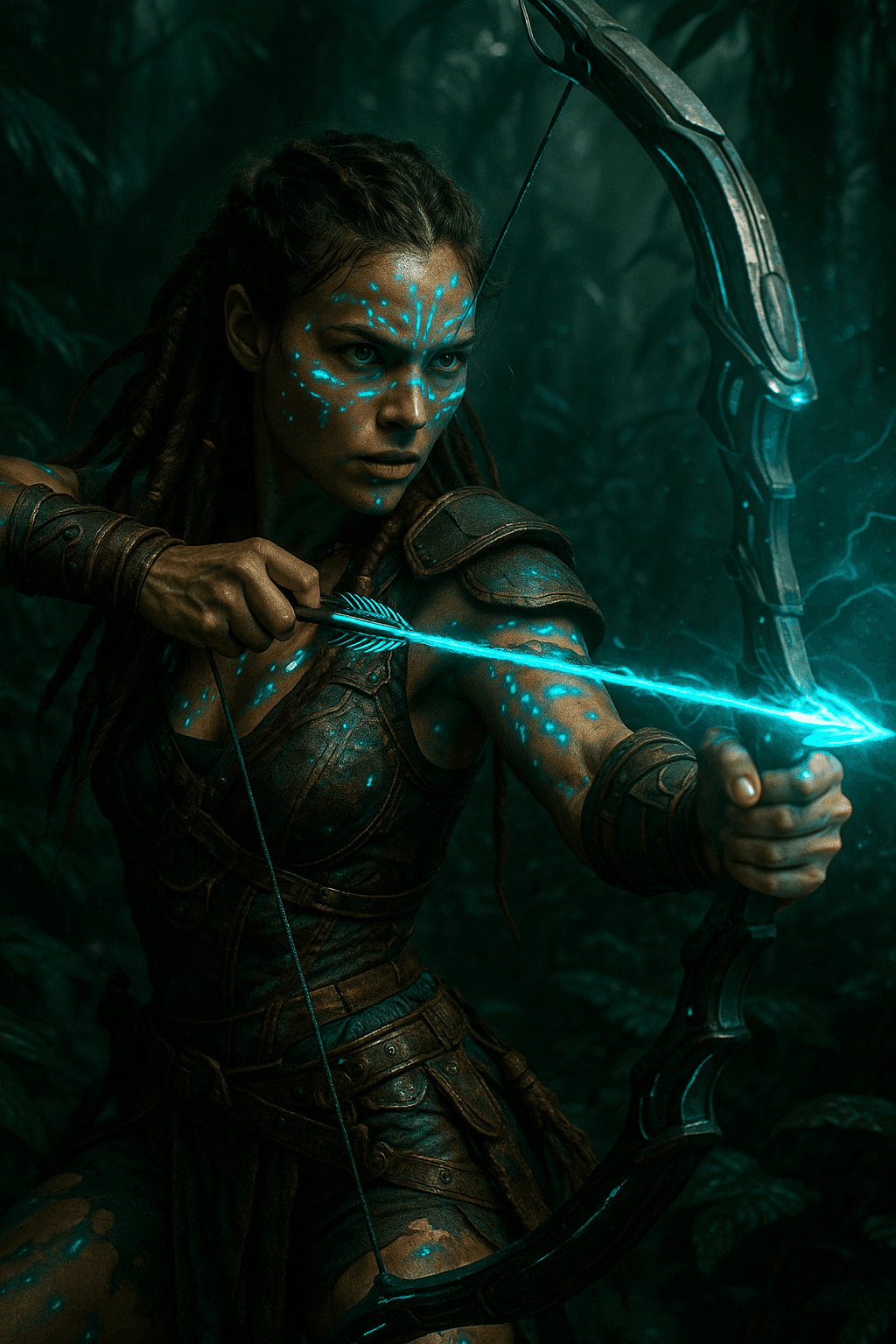 AI generated: 1. Open ChatGPT
2. Upload Your Image
3. Prompt
A fierce young female warrior in a mystical jungle...