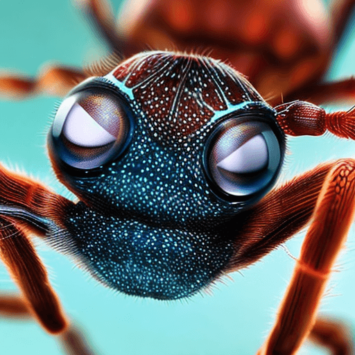 AI generated: Highly defined macrophotography of a cute little spider wearing a spiderman costume