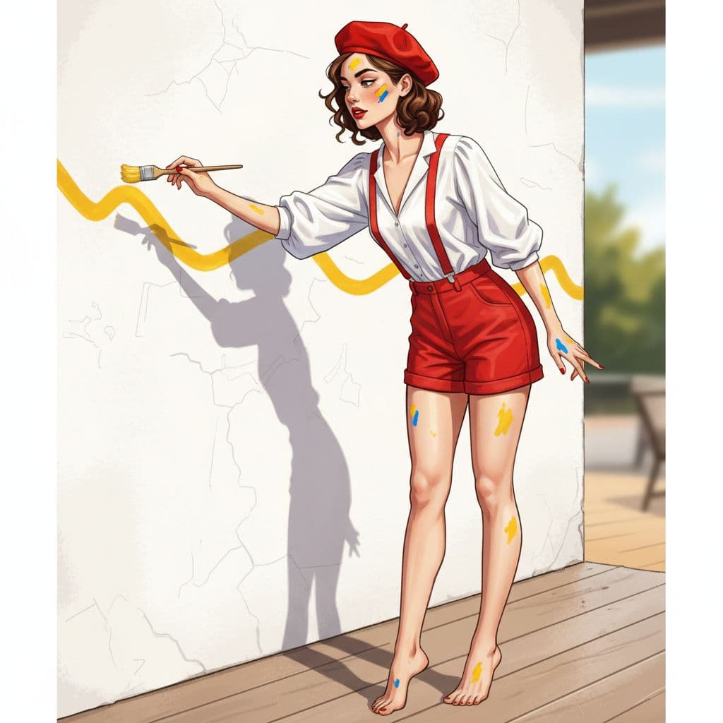 AI generated: Full body view of a Woman (Ethnicity: 1.0), (Age: 20), (Clothing Details: 1.2), (Accessories: 1.2), ...