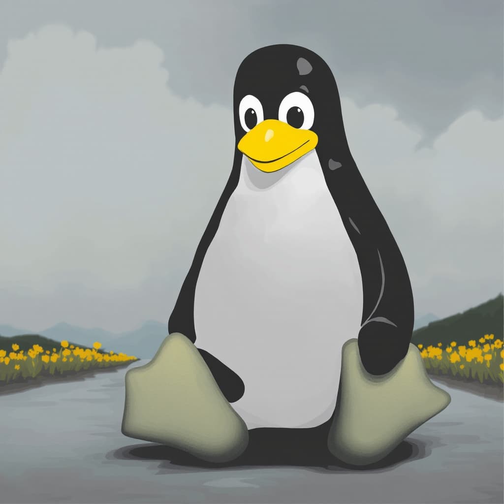 AI generated: Tux linux like average