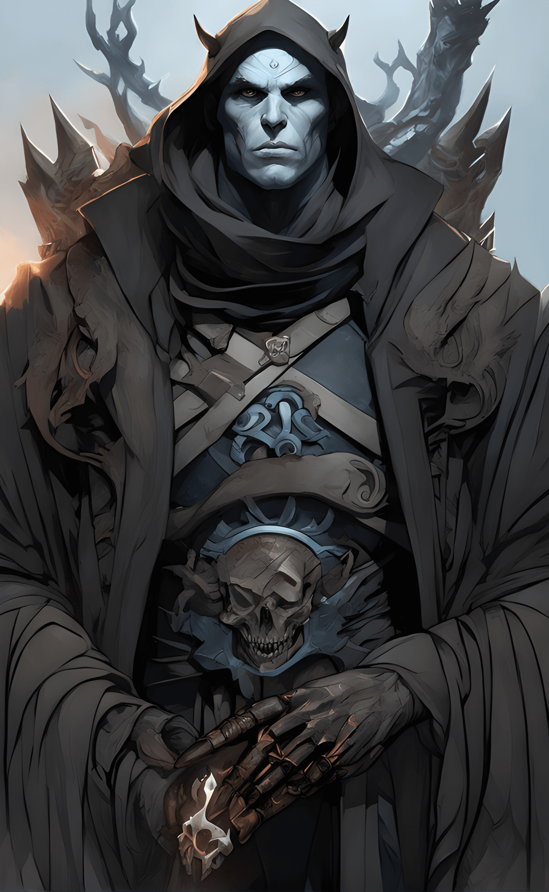 AI generated: Fantastic concept art of a guardian of Hellgate, dim, hell, underworld masterpiece, shadows, epic, i...