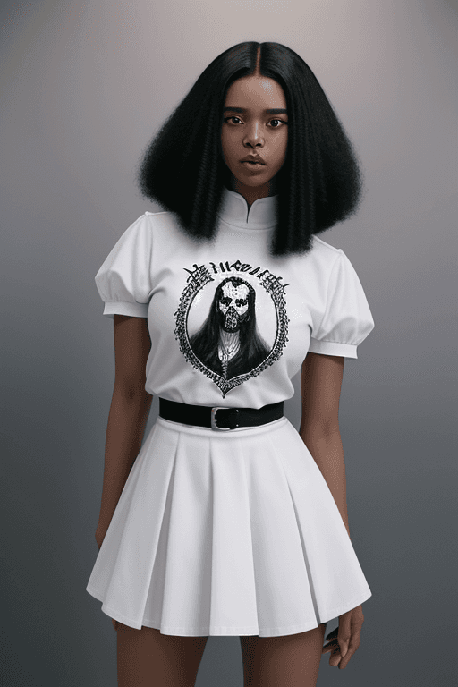 AI generated: masterpiece, Helltaker, <lora:Helltaker:0.5>,

um jovem negro de cabelo preso preso afro preso cache...