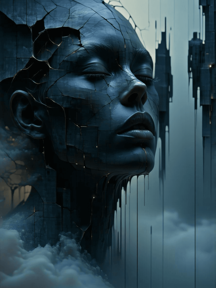 AI generated: /image, randomised, depicting illusion, the Impossible, nonsense, the immaterial, intangible, and fu...