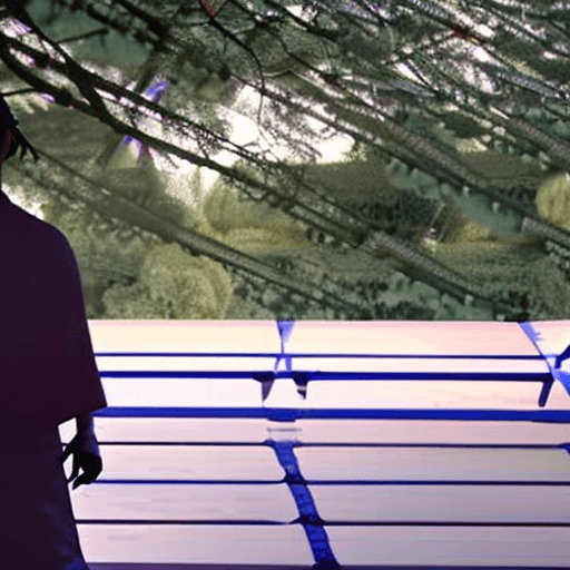 AI generated: Samurai stands at sunset in japan and looks into the distance, in dynamics, highly detailed, packed ...