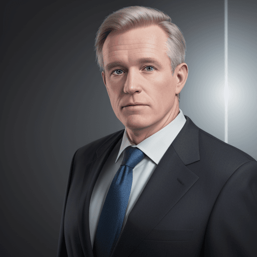 AI generated: 8k Linkedin professional photo of a white man in his 50s in a suit with studio lighting