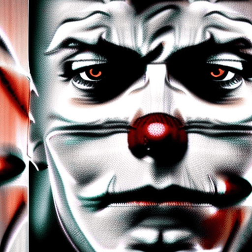 AI generated: Two facial expressions on one face like Jekyll & Hyde, one side full of empathy and emotional expres...