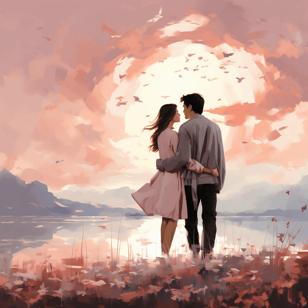 AI generated: Artistic representation of the emotion "joy" in a serene environment, capturing the essence and dept...
