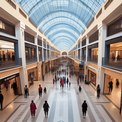 AI generated: mall in marrakech, hight tech, realistic 100%
