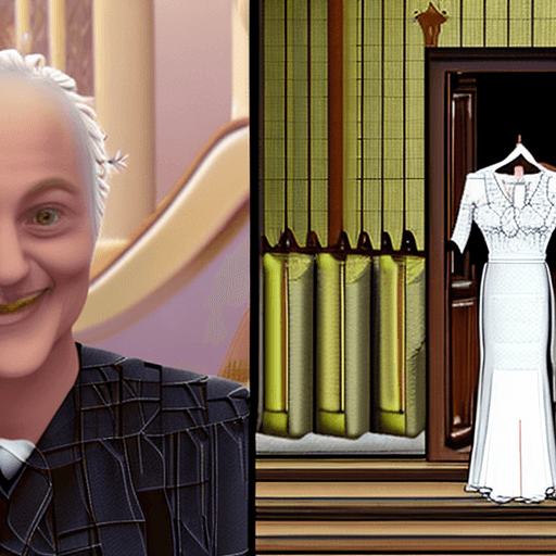AI generated: Josh Lyman and donna moss from the west wing getting married, 8k, nannite rendering master