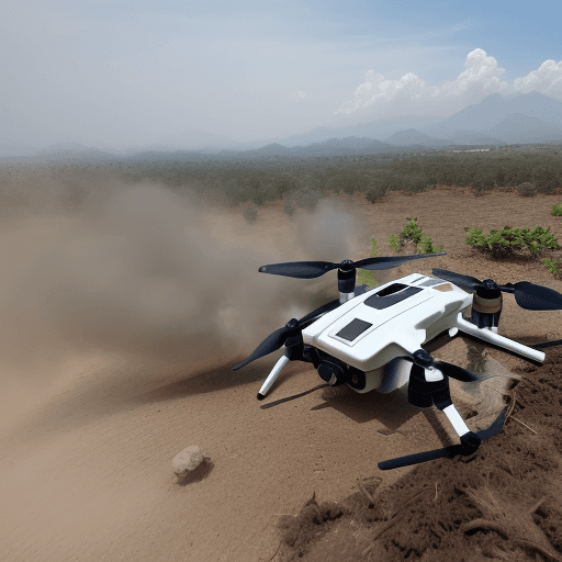 AI generated: un dron dji t40 fumigando un cultivo de caña en mexico, hiperrealista